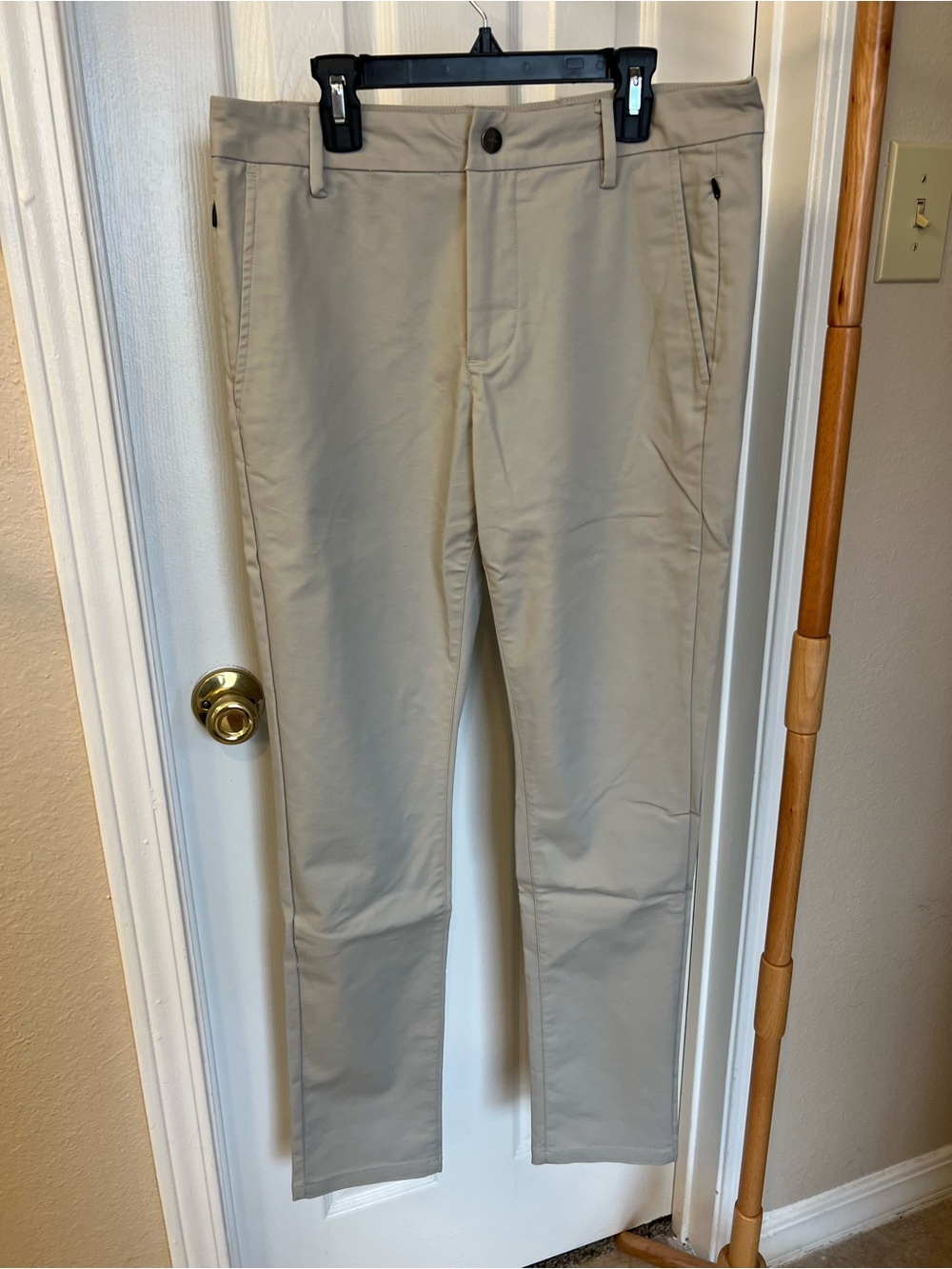 Men's Slim Chino Pants in Beige